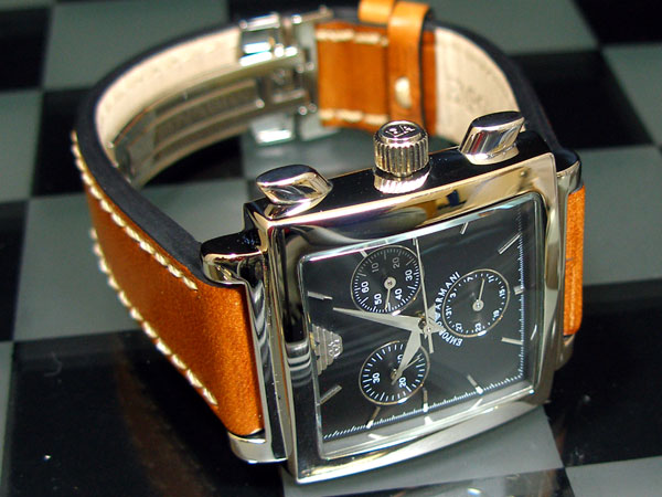 MOST EXPENSIVE WATCHES Emporio Armani AR5324 Tan Leather Mens